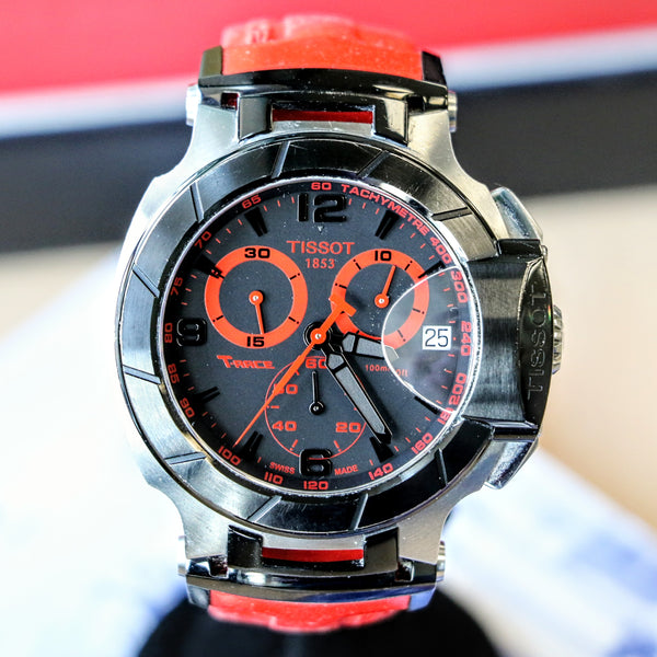 Tissot red and outlet black watch