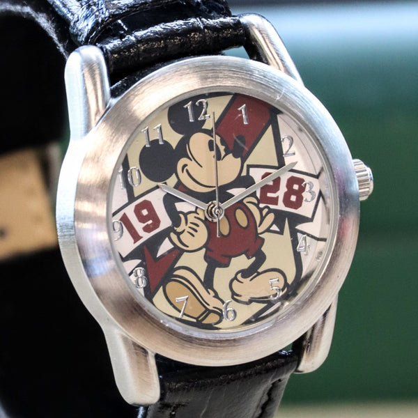 Walt Disney World 1928 MICKEY MOUSE Watch Limited Release Wristwatch SECOND HAND HOROLOGY