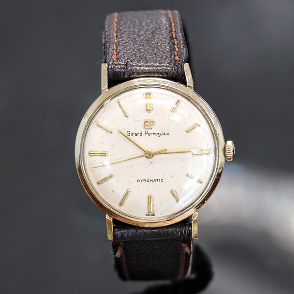 Vintage GIRARD-PERREGAUX Gyromatic Watch 17 Jewels 10K GF