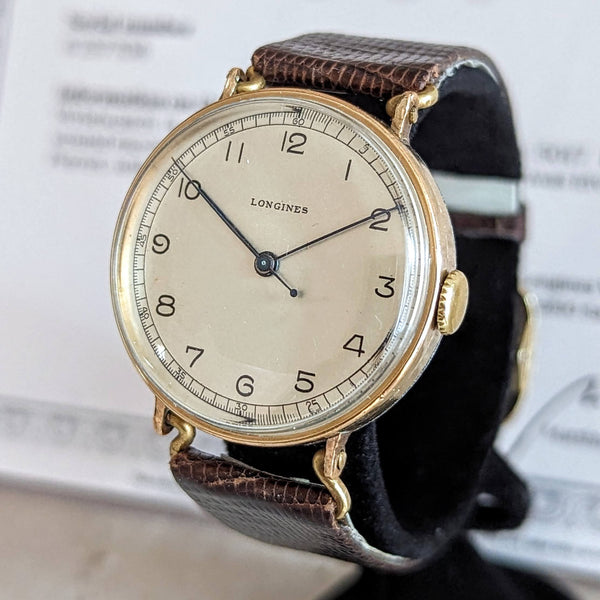 1942 LONGINES Mechanical Wristwatch Ref. 5017 Flexible Lugs