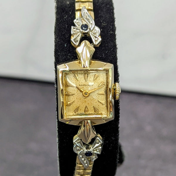 1954 Longines Ladies Watch Fancy Lugs & Flex Band 5860 Swiss Made