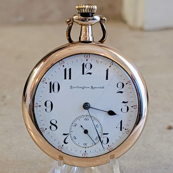 1914 Burlington Special Pocket Watch 19 Jewels Grade 274 12s Open