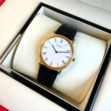 1990s Patek Philippe Calatrava Watch 3520D 18K Gold 32mm Hobnail Bezel - Cal. 177 18 Jewels ADJ. Ultra-Thin