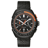 Bulova Racer Chronograph Watch 98B428 Date 42mm Black Dial Date Indicator