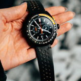Bulova Racer Chronograph Watch 98B428 Date 42mm Black Dial Date Indicator