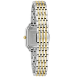 Bulova Ladies’ Classic Sutton Square Watch 98L330 23mm ALL 2-Tone S.S.