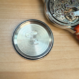 1970s Rotary Longines Monopusher Chronograph Watch 17 Jewels Date Indicator 36mm S.S. Wristwatch