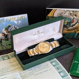 1986 Rolex Datejust vintage 1985 with service box and papers