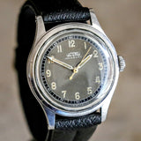 FORTIS WWII Military Wristwatch 17 Jewels Ref. 4097 All Stainless-Steel Watch