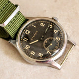 1942 ETERNA WWII Military Jumbo Wristwatch Ref. 138.92 Cal. 852 - Radium Dial Watch