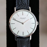 1965 PATEK PHILIPPE Calatrava Wristwatch Ref. 3537 18K White Gold Watch Cal. 23-300