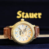 STAUER Quartz Watch Ref. 20411 Art Deco Style Wristwatch – In BOX!