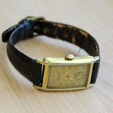 1940 ZENITH Tank Case Watch Cal. 8 3/4F 15 Jewels Mechanical Wristwatch