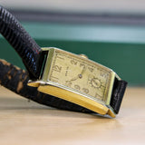 1940 ZENITH Tank Case Watch Cal. 8 3/4F 15 Jewels Mechanical Wristwatch