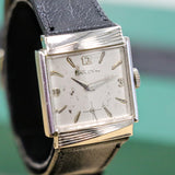 1962 BULOVA Rawlings Watch 10K White GF 24.5mm Vintage Wristwatch
