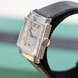 1962 BULOVA Rawlings Watch 10K White GF 24.5mm Vintage Wristwatch