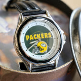 Relic NFL Team Green Bay Packers Watch - Box & Papers! Vintage Wristwatch