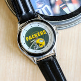 Relic NFL Team Green Bay Packers Watch - Box & Papers! Vintage Wristwatch
