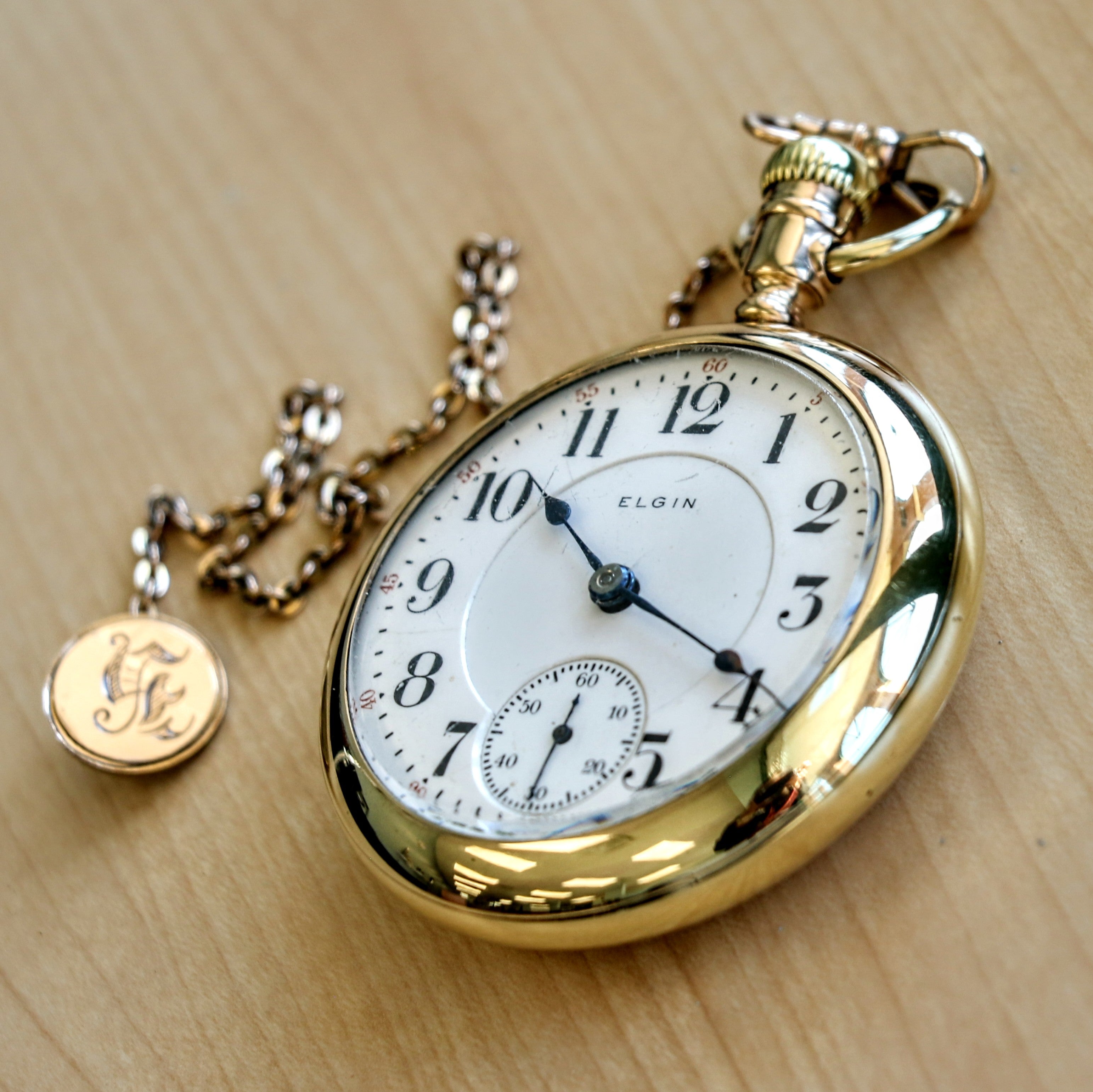 1905 ELGIN 18s 21-Jewel Railroad Pocket Watch Vintage