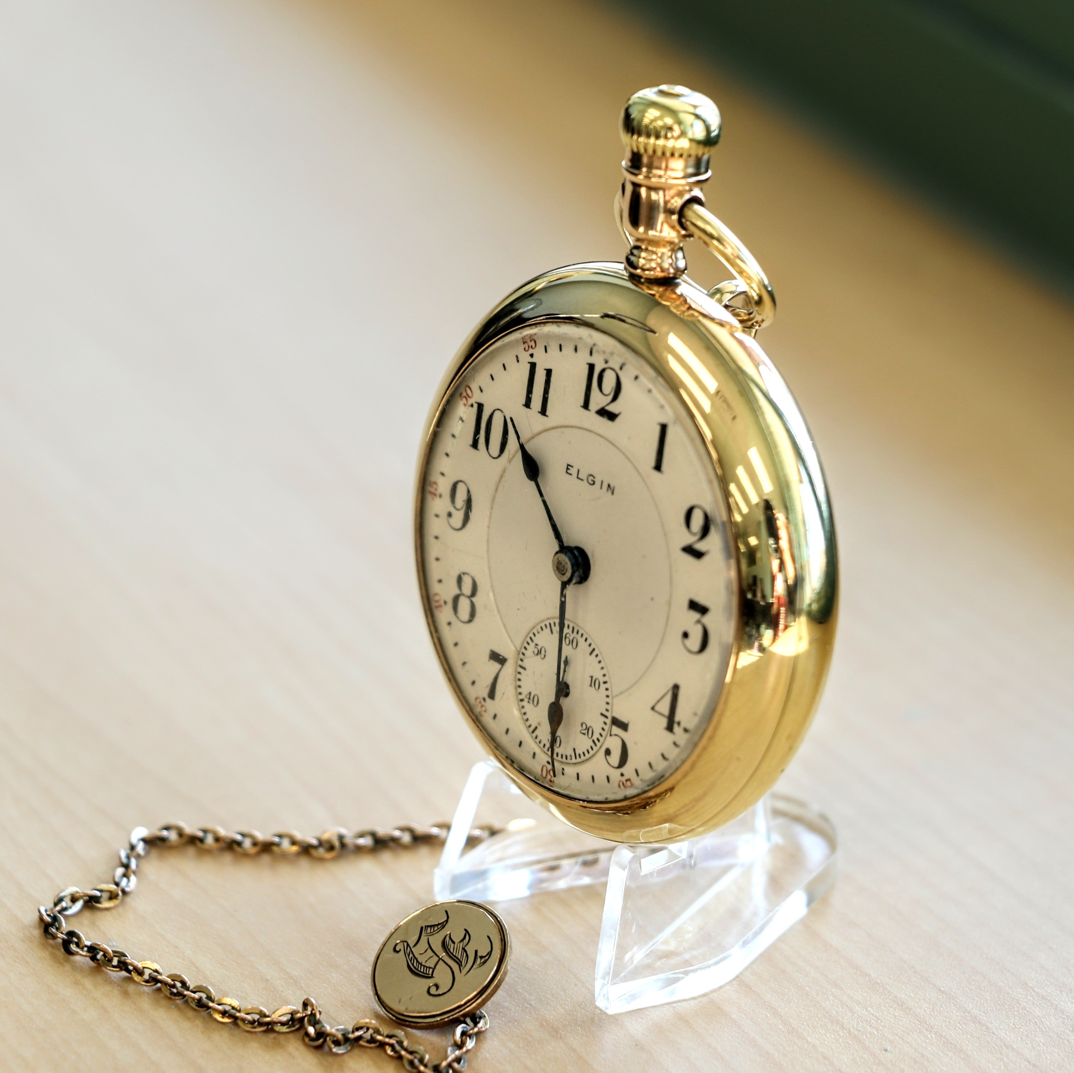 1905 ELGIN 18s 21-Jewel Railroad Pocket Watch Vintage