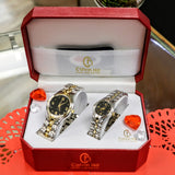 HIS and HERS - NOS Calvin Hill Couple Watches Quartz Wristwatches Box and New Batteries!