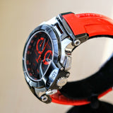 TISSOT T-RACE Chronograph Watch Quartz Date Indicator T048417 A - Original Red Silicone Strap.