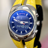PIRELLI PZero Tempo Watch Analog & Digital Chronograph Wristwatch w/ Alarm GMT