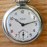 1940's WESTCLOX Scotty Pocket Watch 18s U.S.A. Made Manual Wind Timepiece