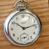 1940's WESTCLOX Scotty Pocket Watch 18s U.S.A. Made Manual Wind Timepiece