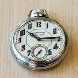 Art Deco NEW HAVEN Tip-Top Pocket Watch 16s U.S.A. Made Manual Wind Timepiece
