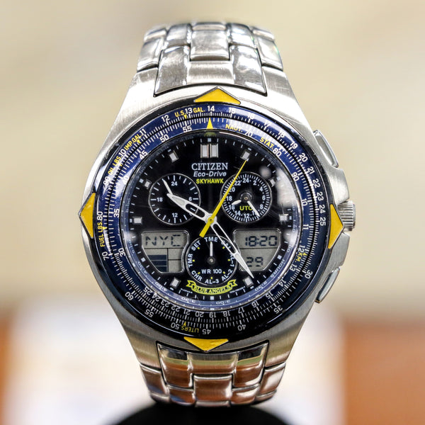 Blue Angels CITIZEN Eco-Drive SKYHAWK Chronograph Watch C650-T000959 ...