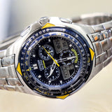 Blue Angels CITIZEN Eco-Drive SKYHAWK Chronograph Watch C650-T000959 - ALL Original