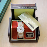 1981 BULOVA Accutron Quartz Day/Date Corporate Gift Mesh Bracelet & Box - All Original