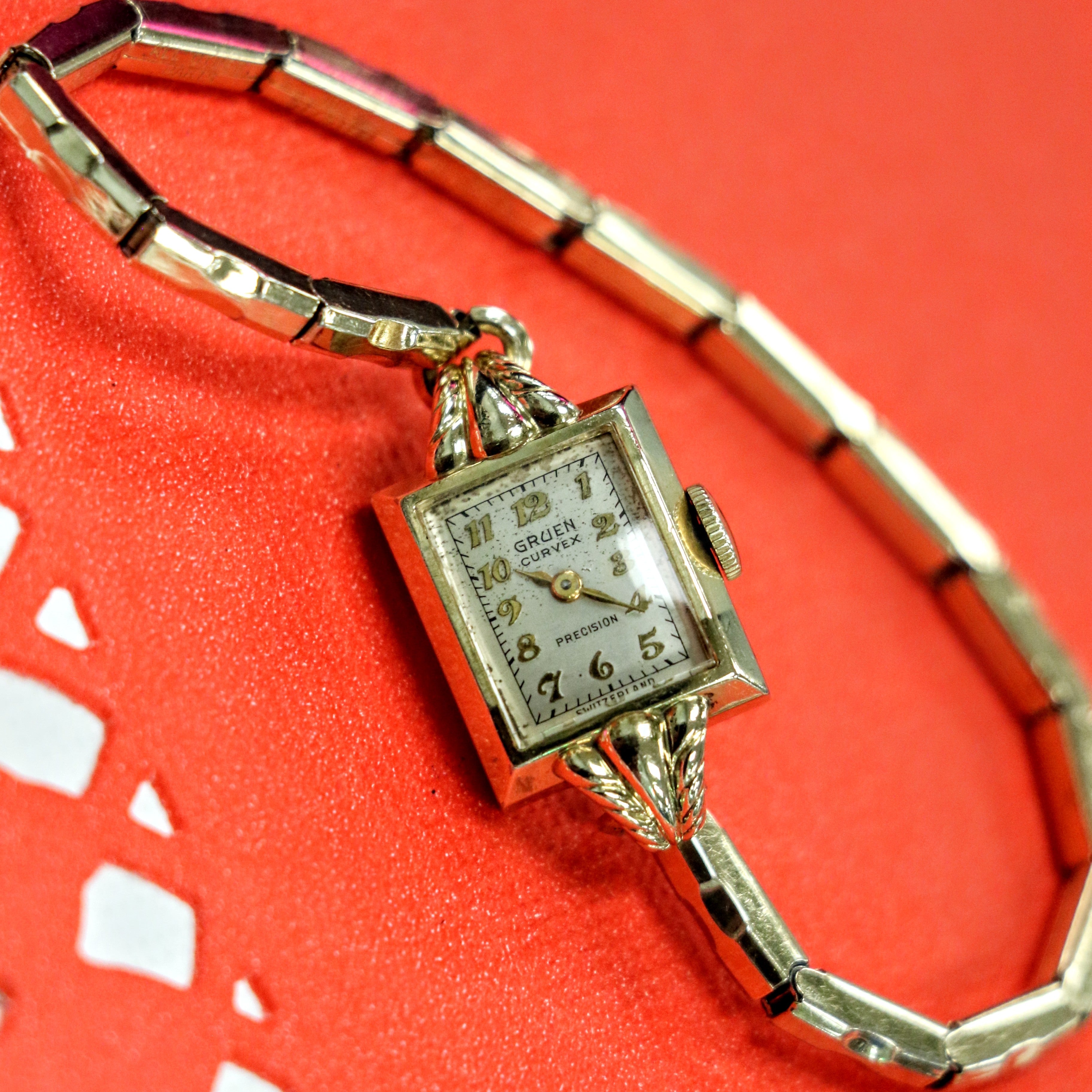 1950 GRUEN CURVEX Precision Ladies Watch 285 Style 664 Swiss