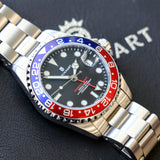 Steinhart Ocean 39 GMT Automatic Watch RED-BLUE Pepsi Bezel ALL Original! Box & Papers!