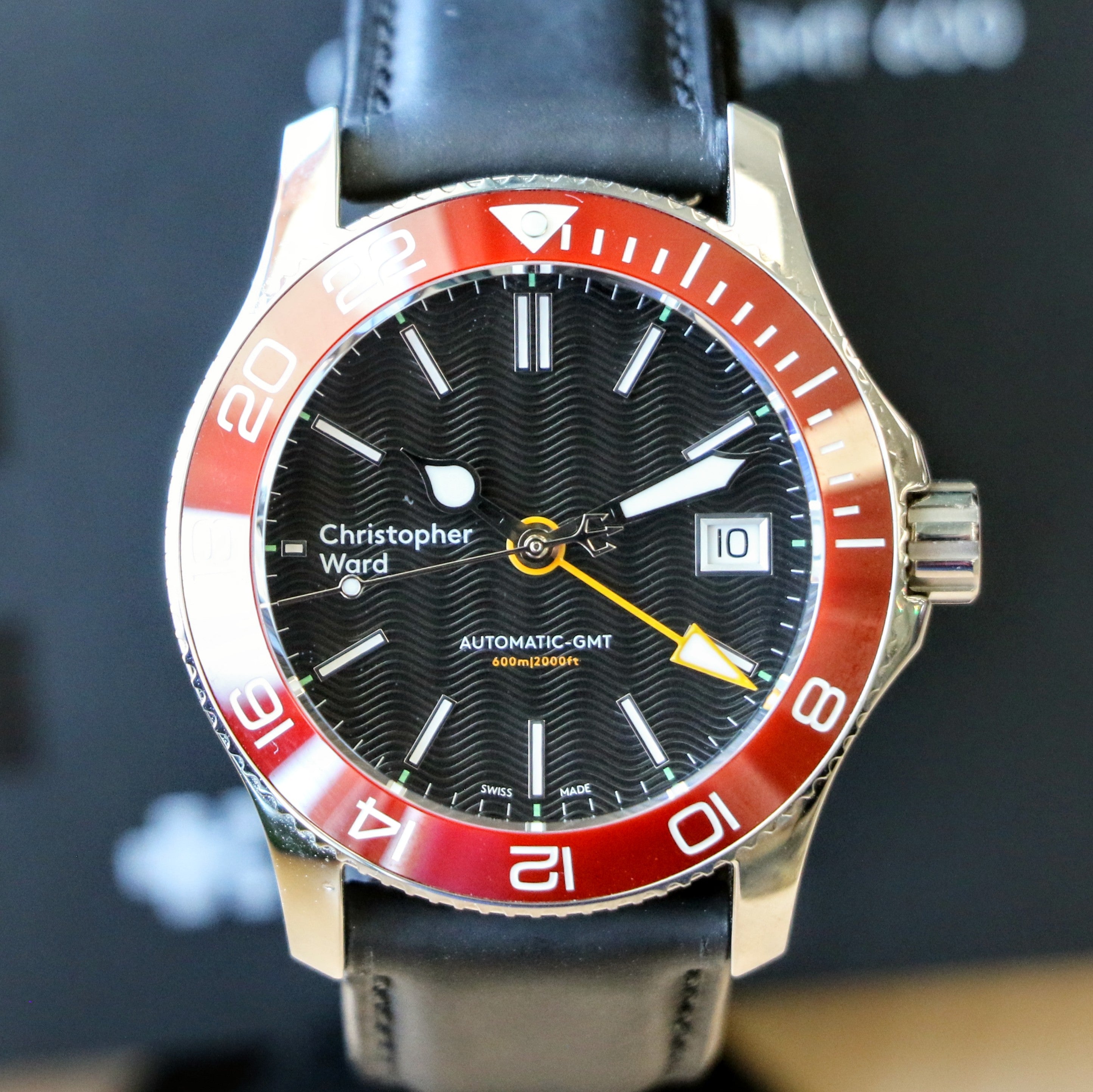 Bezel C Ward Trident Gmt Christopher Ward C60 Trident PRO 600 GMT