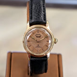 Vintage EAGLE WINGS Shockprotecter Watch 17 Jewels Cal. FE 8020 Rose Gold Tone Swiss Wristwatch