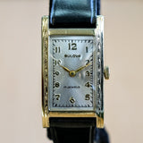 1936 BULOVA Phantom 17 Jewels Cal. 6AE Wristwatch Tank Case U.S.A. Watch 10K G.F. - In Box!