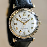 1960 BULOVA 23 "TAW" Automatic Watch 23 Jewels Cal. 10BZACTextured Dial Fancy Lugs & Case