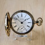 1903 WALTHAM Waltham Pocket Watch 18s 17 Jewels Grade 825 - VERY RARE Kenosha Hunter Case
