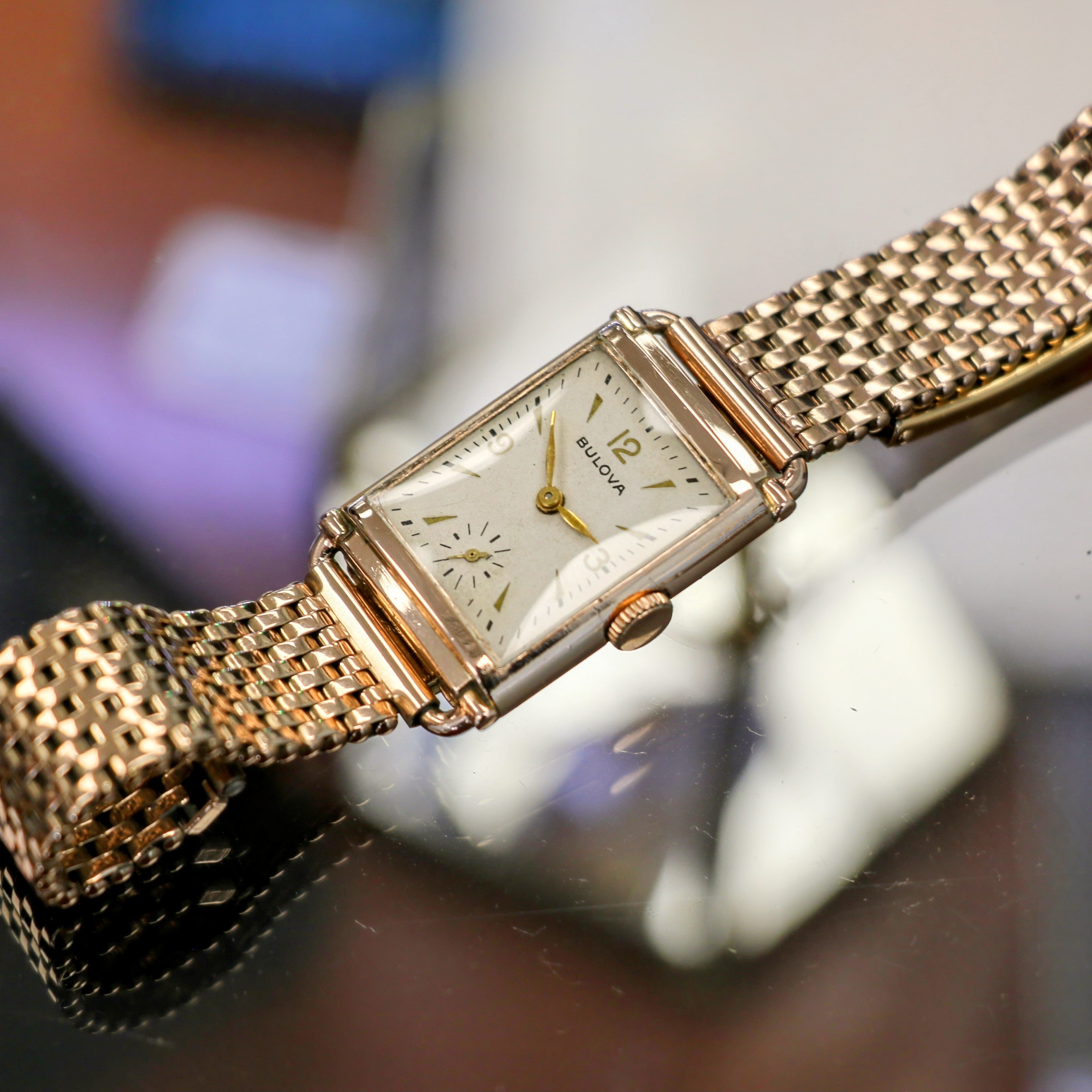 Mens Bulova Kreisler Watch Vintage/Antique 1940's Bulova 10K Gold