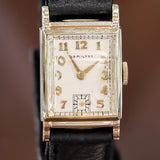 1949 HAMILTON Eaton Watch Cal. 980 17 Jewels Tank Case U.S.A. Made Wristwatch - In BOX!