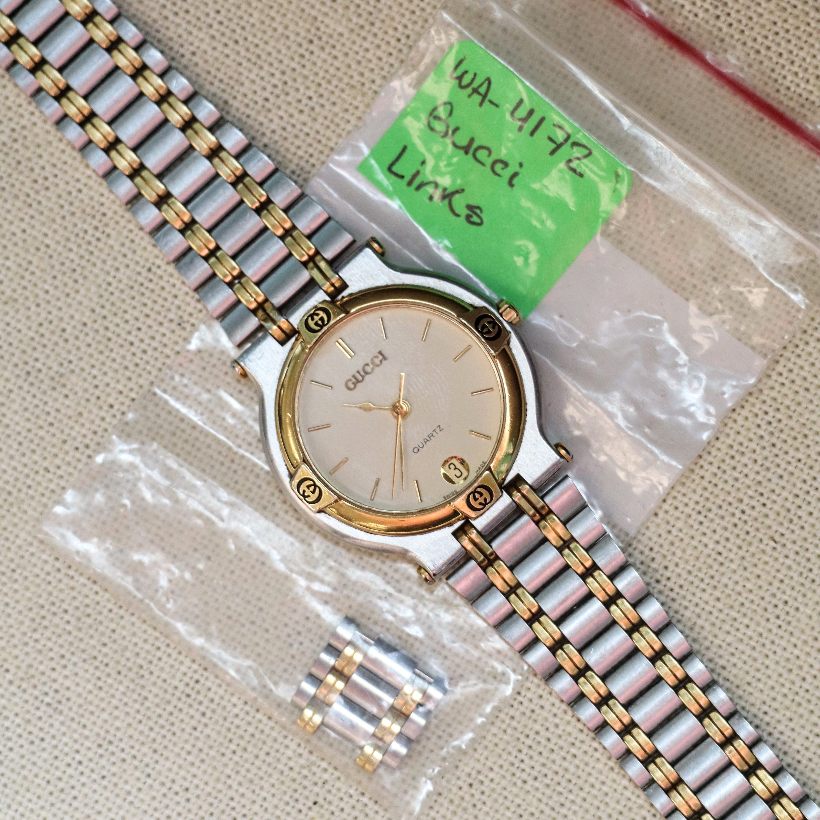 Gucci 9000l Watch Gucci Tone Watch Gucci Gold And Steel Watch