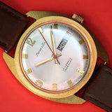Marcel & Cie. Watch 17 Jewels Cal. 1137 Incabloc Day/Date Wristwatch Swiss Made Vintage Wristwatch