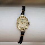 1944 OMEGA Ladies Cocktail Wristwatch 17 Jewels Cal. R13.5 Vintage Watch 14K GF
