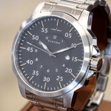 ELEVON HUGHES Watch Date Indicator Ref. ELE100-3 Stainless Steel Quartz Wristwatch ALL Original