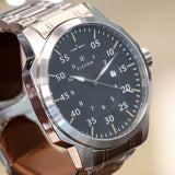 ELEVON HUGHES Watch Date Indicator Ref. ELE100-3 Stainless Steel Quartz Wristwatch ALL Original