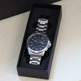 ELEVON HUGHES Watch Date Indicator Ref. ELE100-3 Stainless Steel Quartz Wristwatch ALL Original