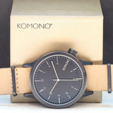 KOMONO The Magnus Watch Cobblestone Quartz Wristwatch Ref. KOM-W1930 - ALL Orignal in Box!