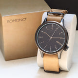 KOMONO The Magnus Watch Cobblestone Quartz Wristwatch Ref. KOM-W1930 - ALL Orignal in Box!